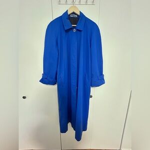 Vintage Klein Blue Trench Coat